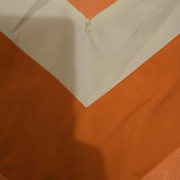 SO REAL Size Medium Orange and white track jacket. Please read description. - Picture 10 of 10